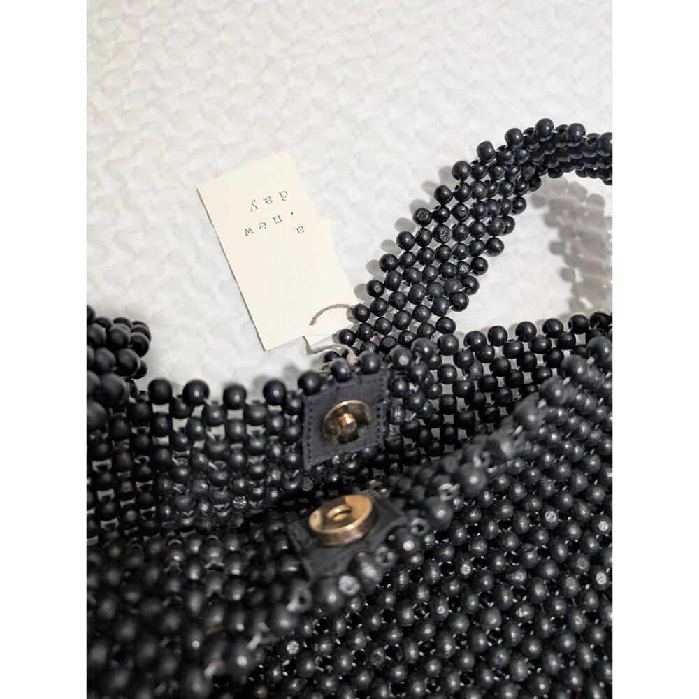 A New Day Black Beaded Shoulder Bag - Picture 4 of 6